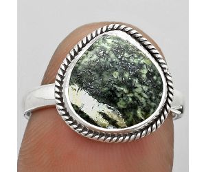 Natural Chrysotile Ring size-7.5 SDR180350 R-1009, 12x12 mm