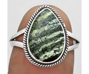 Natural Chrysotile Ring size-8 SDR180400 R-1010, 10x15 mm