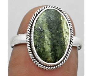 Natural Chrysotile Ring size-7 SDR180435 R-1009, 10x15 mm