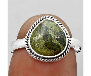 Dragon Blood Stone - South Africa Ring size-7 SDR180494 R-1009, 10x10 mm