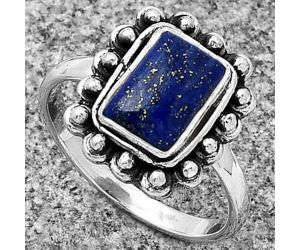 Natural Lapis - Afghanistan Ring size-8.5 SDR180580 R-1124, 7x10 mm