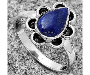 Natural Lapis - Afghanistan Ring size-7 SDR180724 R-1092, 7x10 mm