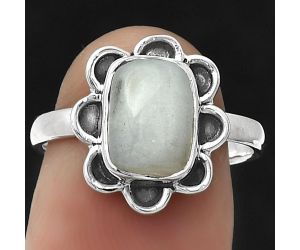 Natural Rainbow Moonstone - India Ring size-7 SDR180735 R-1092, 7x9 mm