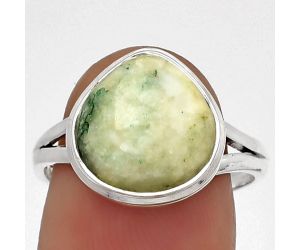 Natural Tree Weed Moss Agate - India Ring size-8 SDR181168 R-1008, 12x12 mm