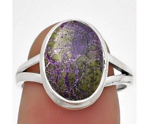 Natural Purpurite - South Africa Ring size-7 SDR181175 R-1008, 9x13 mm