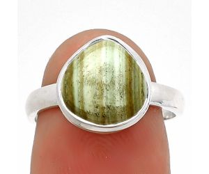 Natural Saturn Chalcedony Ring size-7 SDR181215 R-1007, 10x10 mm