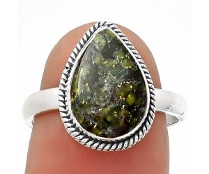 Dragon Blood Stone - South Africa Ring size-7.5 SDR181249 R-1009, 9x13 mm