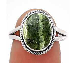 Natural Chrysotile Ring size-7 SDR181252 R-1010, 9x12 mm