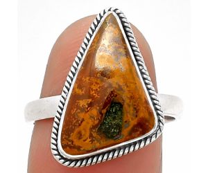 Natural Rare Cady Mountain Agate Ring size-8 SDR181270 R-1009, 11x18 mm