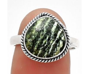 Natural Chrysotile Ring size-7.5 SDR181289 R-1009, 11x11 mm