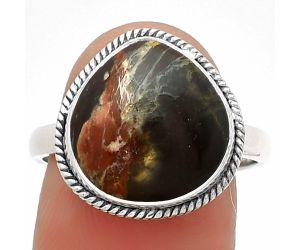 Natural Cherry Creek Ring size-8.5 SDR181295 R-1009, 13x13 mm