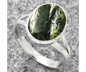 Natural Chrysotile Ring size-7.5 SDR181317 R-1005, 10x13 mm