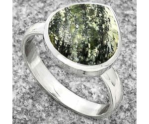 Natural Chrysotile Ring size-7.5 SDR181365 R-1004, 12x12 mm