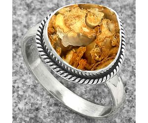 Natural Rock Calcy Ring size-8 SDR181449 R-1009, 12x12 mm