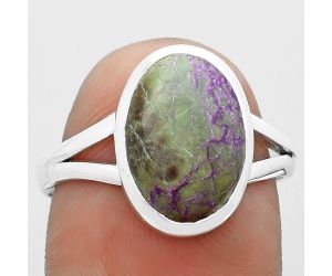Natural Purpurite - South Africa Ring size-8.5 SDR181545 R-1005, 9x13 mm