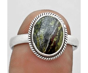 Dragon Blood Stone - South Africa Ring size-8 SDR181674 R-1009, 9x11 mm