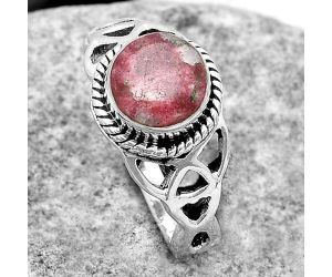 Natural Pink Thulite - Norway Ring size-7.5 SDR181757 R-1172, 8x8 mm