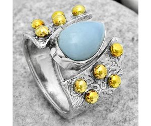 Two Tone - Natural Owyhee Opal Ring size-7 SDR181859 R-1367, 8x12 mm