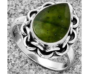 Natural Chrome Chalcedony Ring size-9 SDR182524 R-1528, 10x14 mm