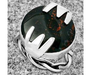 Natural Blood Stone - India Ring size-7 SDR182634 R-1650, 17x17 mm