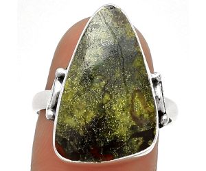 Dragon Blood Stone - South Africa Ring size-8.5 SDR182746 R-1198, 13x21 mm