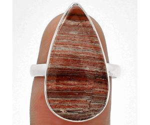 Natural Snake Skin Jasper Ring size-7.5 SDR182869 R-1001, 13x24 mm