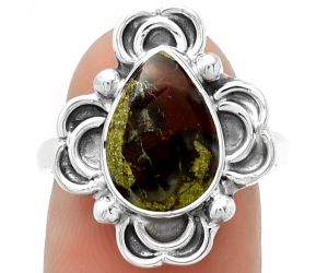 Dragon Blood Stone - South Africa Ring size-8 SDR182981 R-1206, 9x13 mm