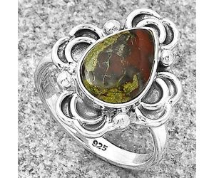 Dragon Blood Stone - South Africa Ring size-8 SDR182981 R-1206, 9x13 mm