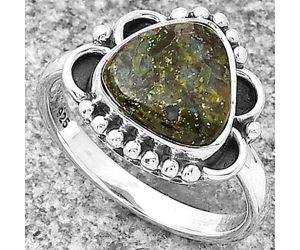 Dragon Blood Stone - South Africa Ring size-8 SDR183008 R-1103, 10x10 mm
