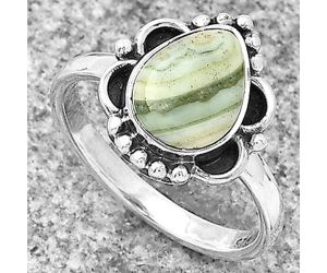 Natural Saturn Chalcedony Ring size-8 SDR183034 R-1103, 8x10 mm