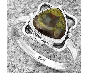 Dragon Blood Stone - South Africa Ring size-8 SDR183077 R-1103, 9x9 mm