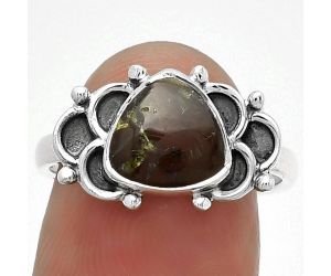 Dragon Blood Stone - South Africa Ring size-7.5 SDR183109 R-1104, 8x8 mm