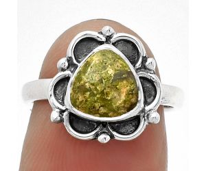 Natural Unakite Ring size-6 SDR183139 R-1092, 8x8 mm