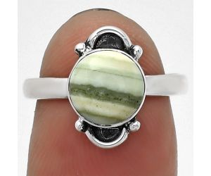 Natural Saturn Chalcedony Ring size-6 SDR183190 R-1098, 8x8 mm