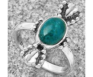 Natural Azurite Chrysocolla Ring size-7 SDR183285 R-1126, 7x9 mm