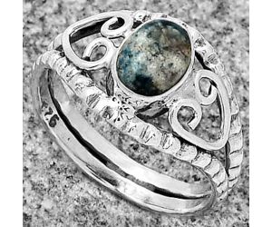 Natural Blue Scheelite - Turkey Ring size-8 SDR183387 R-1143, 5x7 mm