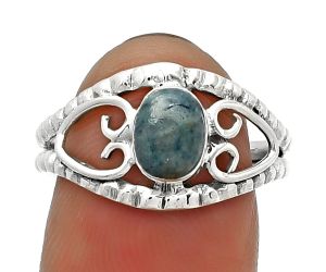 Natural Blue Scheelite - Turkey Ring size-8 SDR183393 R-1143, 5x7 mm