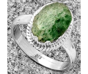 Natural Green Aventurine Ring size-8.5 SDR183413 R-1474, 9x13 mm