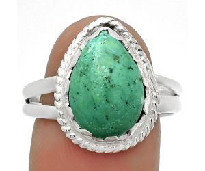 Natural Turquoise Magnesite Ring size-9 SDR183414 R-1474, 10x14 mm