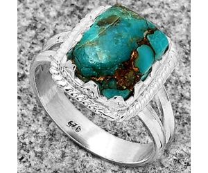 Copper Blue Turquoise - Arizona Ring size-8 SDR183424 R-1474, 9x11 mm