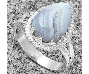 Blue Lace Agate - South Africa Ring size-8.5 SDR183432 R-1474, 10x14 mm