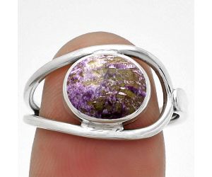 Natural Purpurite - South Africa Ring size-8.5 SDR183461 R-1081, 8x10 mm