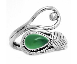 Natural Green Onyx Ring size-7.5 SDR183553 R-1464, 5x8 mm