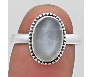 Natural Srilankan Moonstone Ring size-9 SDR184139 R-1071, 8x12 mm