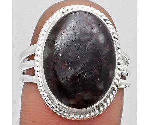 Natural Russian Eudialyte Ring size-8 SDR184313 R-1010, 13x18 mm