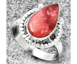 Natural Pink Thulite - Norway Ring size-8.5 SDR184352 R-1518, 9x16 mm