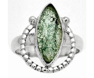 Natural Green Aventurine Ring size-7 SDR184358 R-1518, 7x16 mm