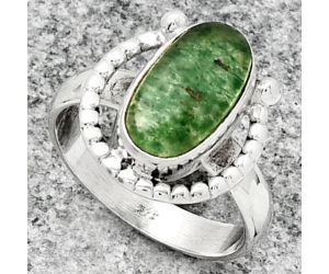 Natural Green Aventurine Ring size-7.5 SDR184359 R-1518, 7x13 mm