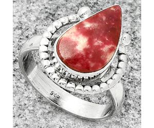 Natural Pink Thulite - Norway Ring size-7 SDR184376 R-1518, 9x16 mm