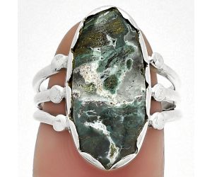 Natural Larsonite Jasper Ring size-7 SDR184393 R-1338, 10x20 mm
